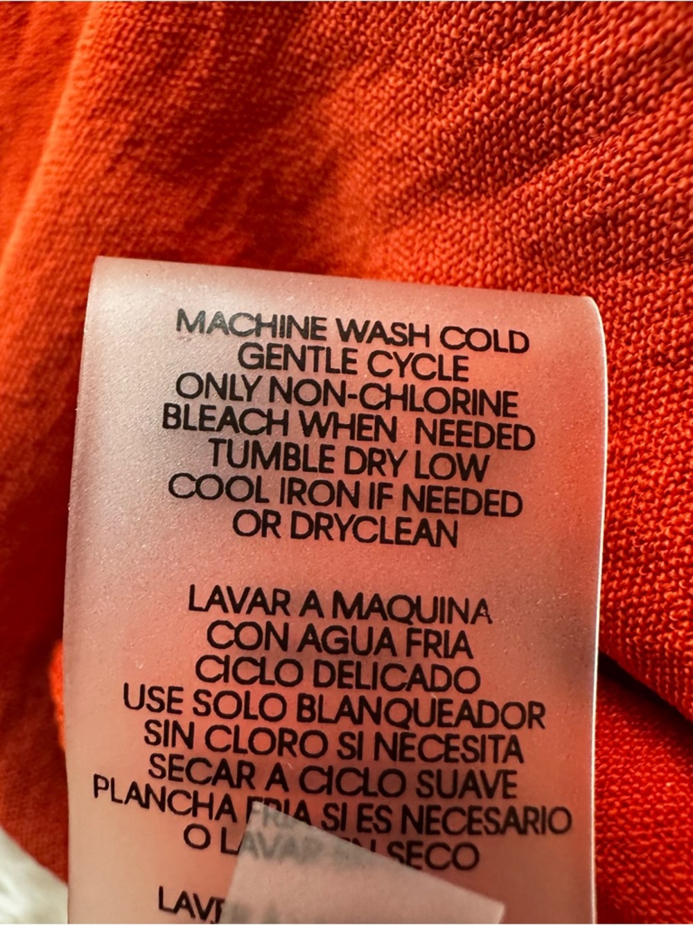 Calvin Klein Orange Sleeveless V-Neck Wide-Leg Jumpsuit Waist Tie Size: 10 NWT - Picture 14 of 14